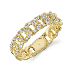 0.41ctw Diamond Link Ring