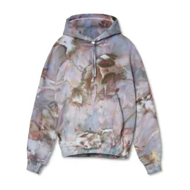 0500. Lightweight Hoodie - Jade Blossom Tie Dye