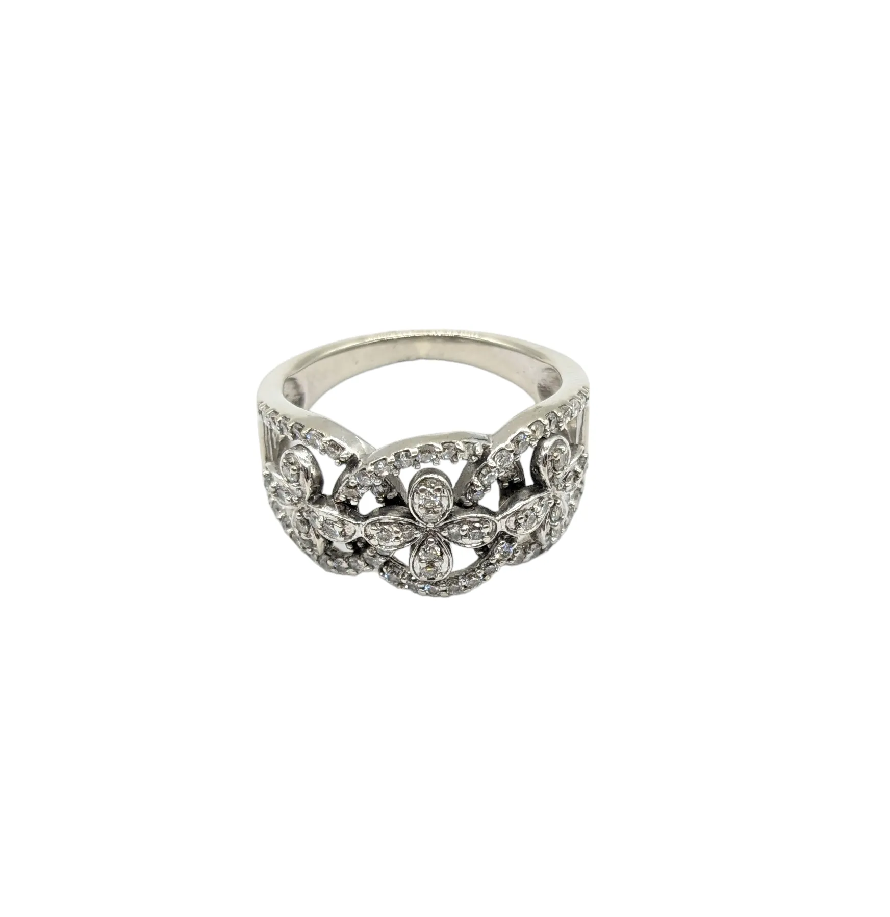 1/2 Carat Diamond Scroll Ring