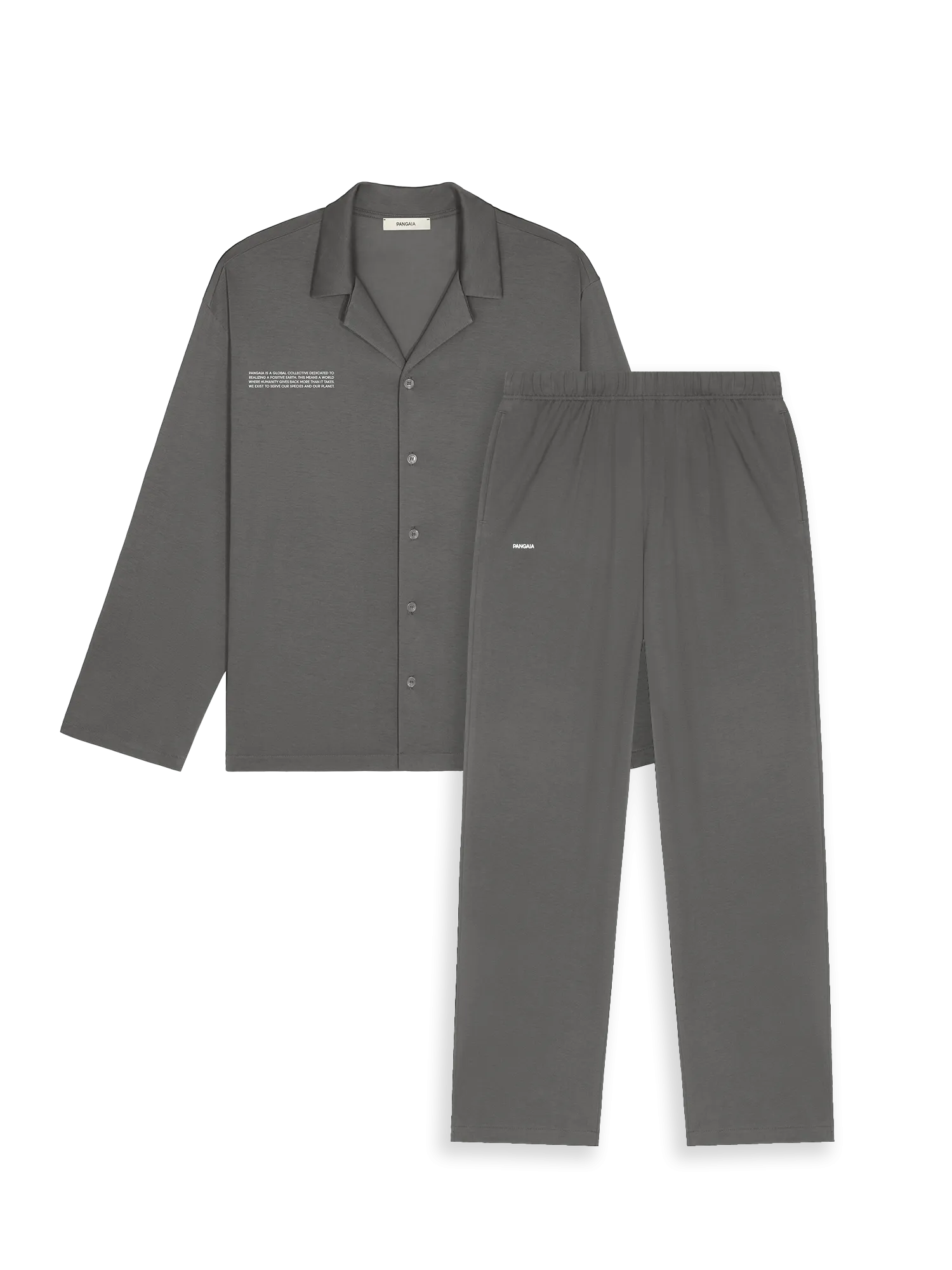 365 Lightweight Long Pyjama Set—atmosphere grey