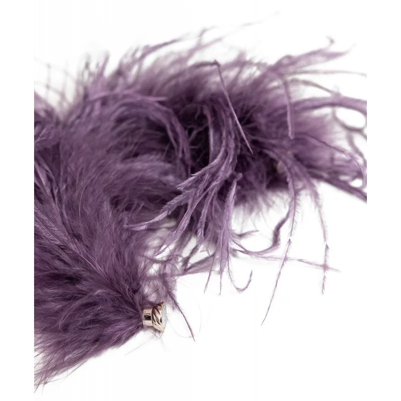 Access Fashion Purple Feather Cuff With Magnets