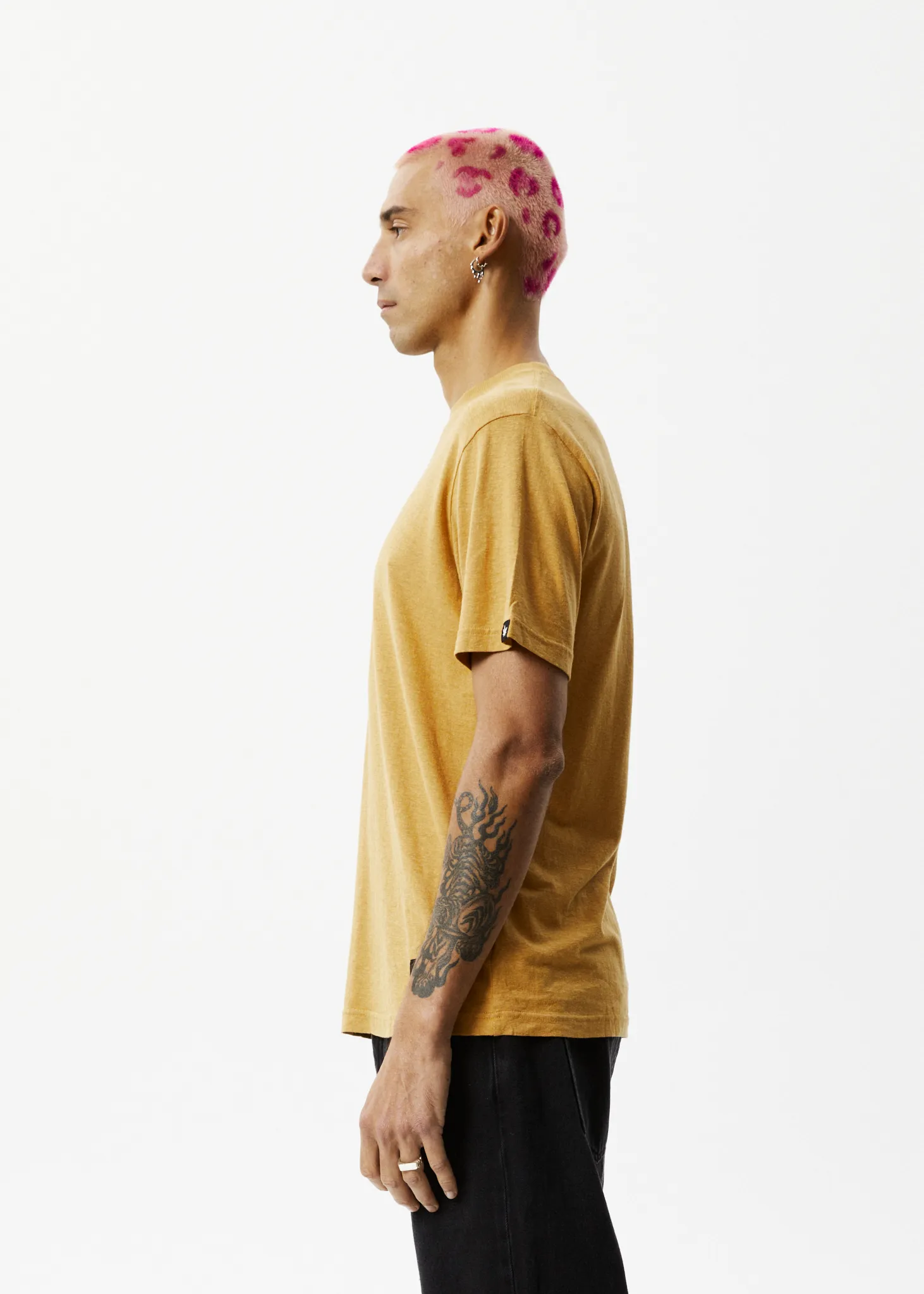 AFENDS Mens Classic - Retro Tee - Mustard