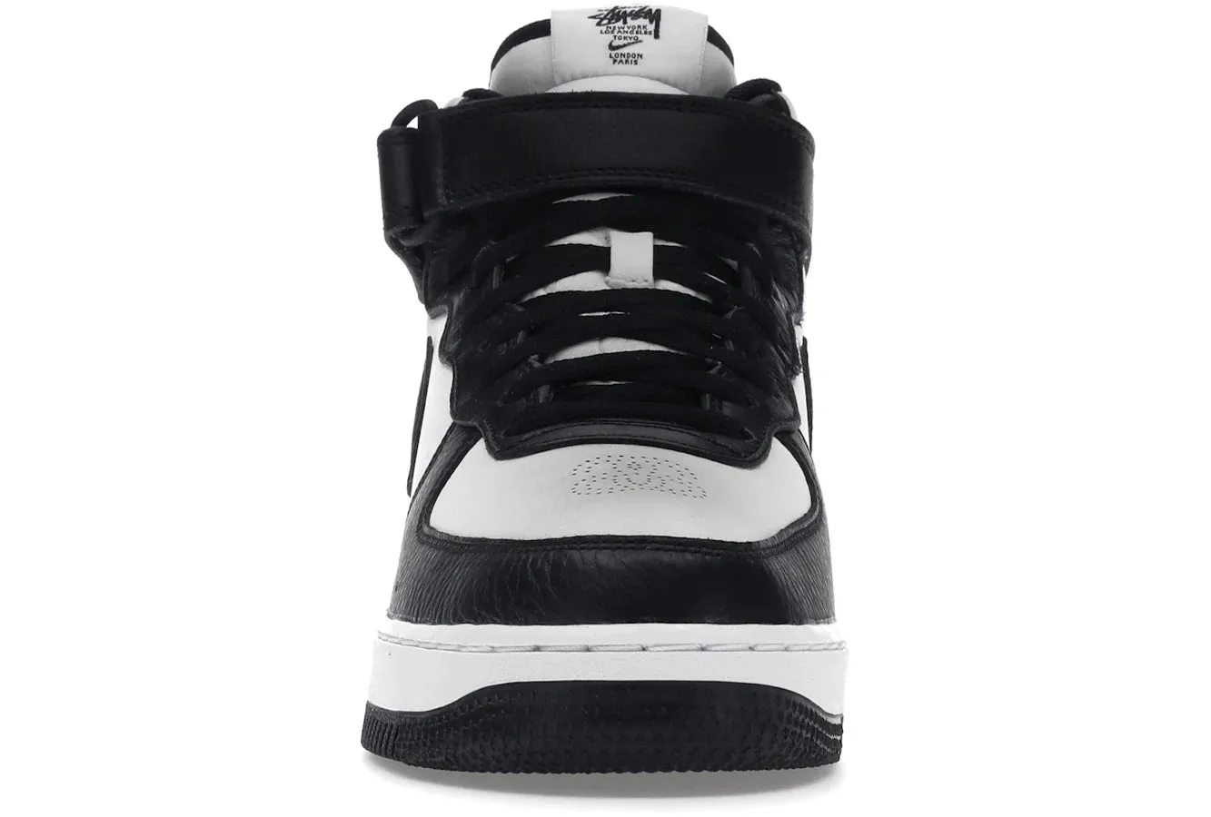 Air Force 1 Mid x Stussy Light Bone Black