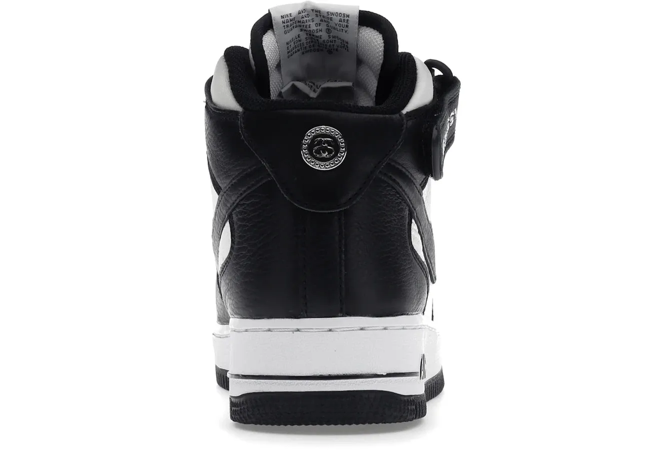 Air Force 1 Mid x Stussy Light Bone Black