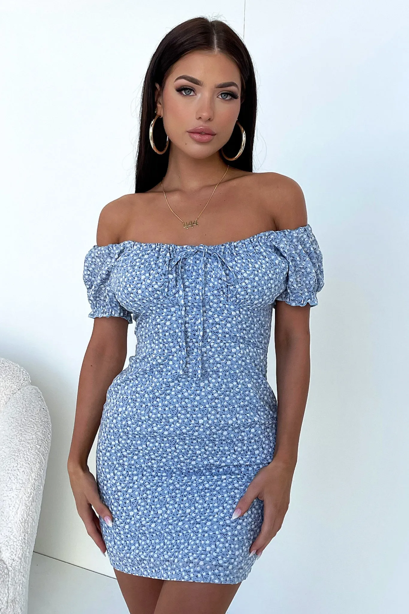 Alma Dress - Blue Floral