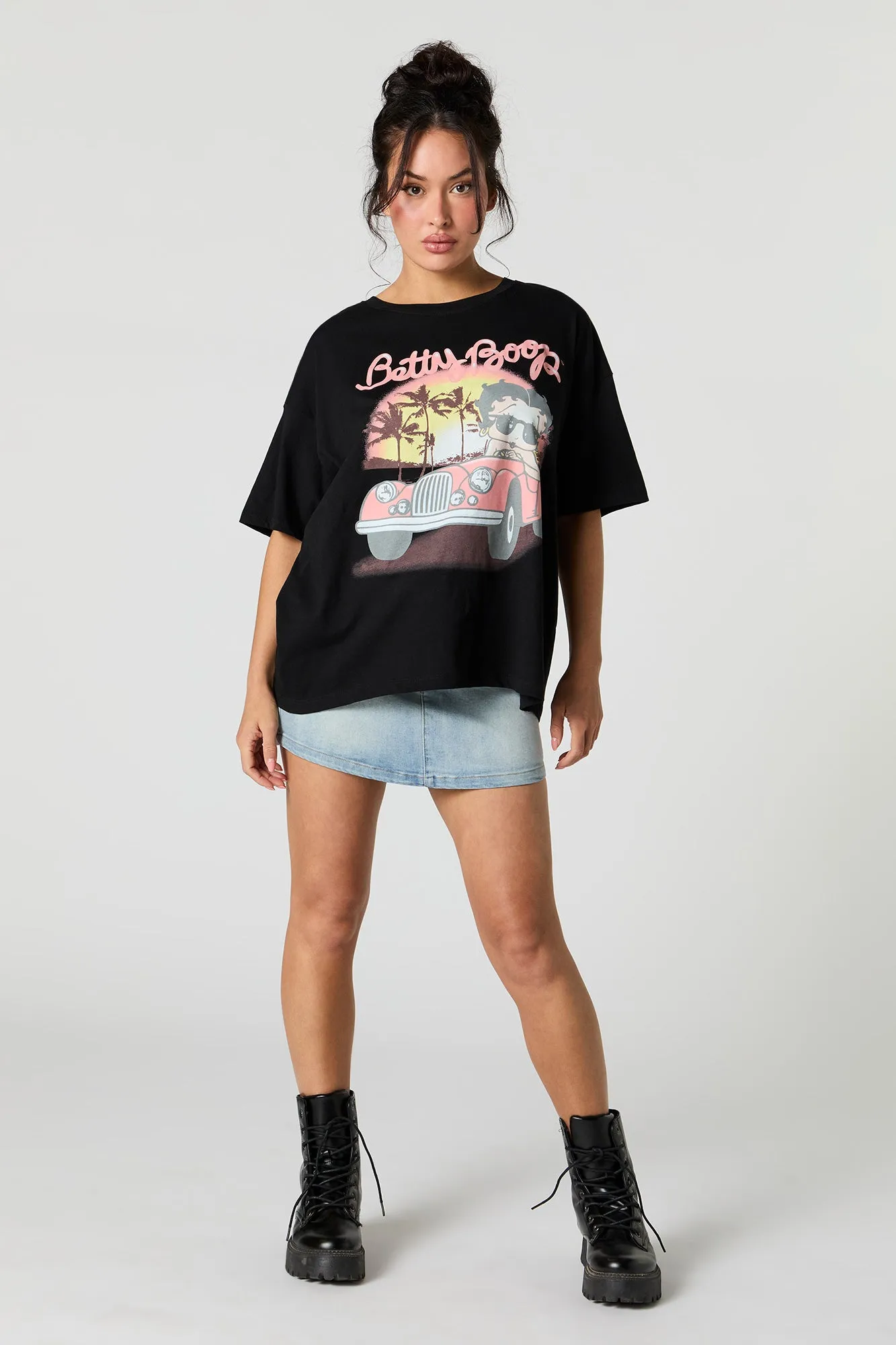 Betty Boop Graphic Boyfriend T-Shirt