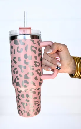 BHB Exclusive: Blush Leopard 40oz Tumbler