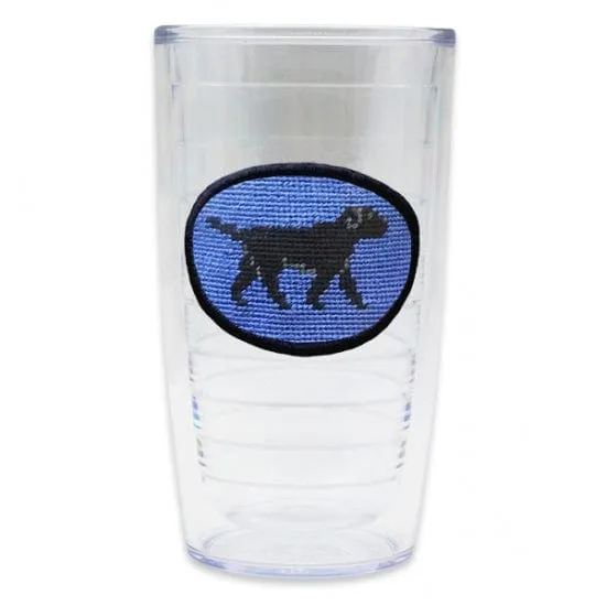 Black Lab Walking Needlepoint Tervis Tumbler