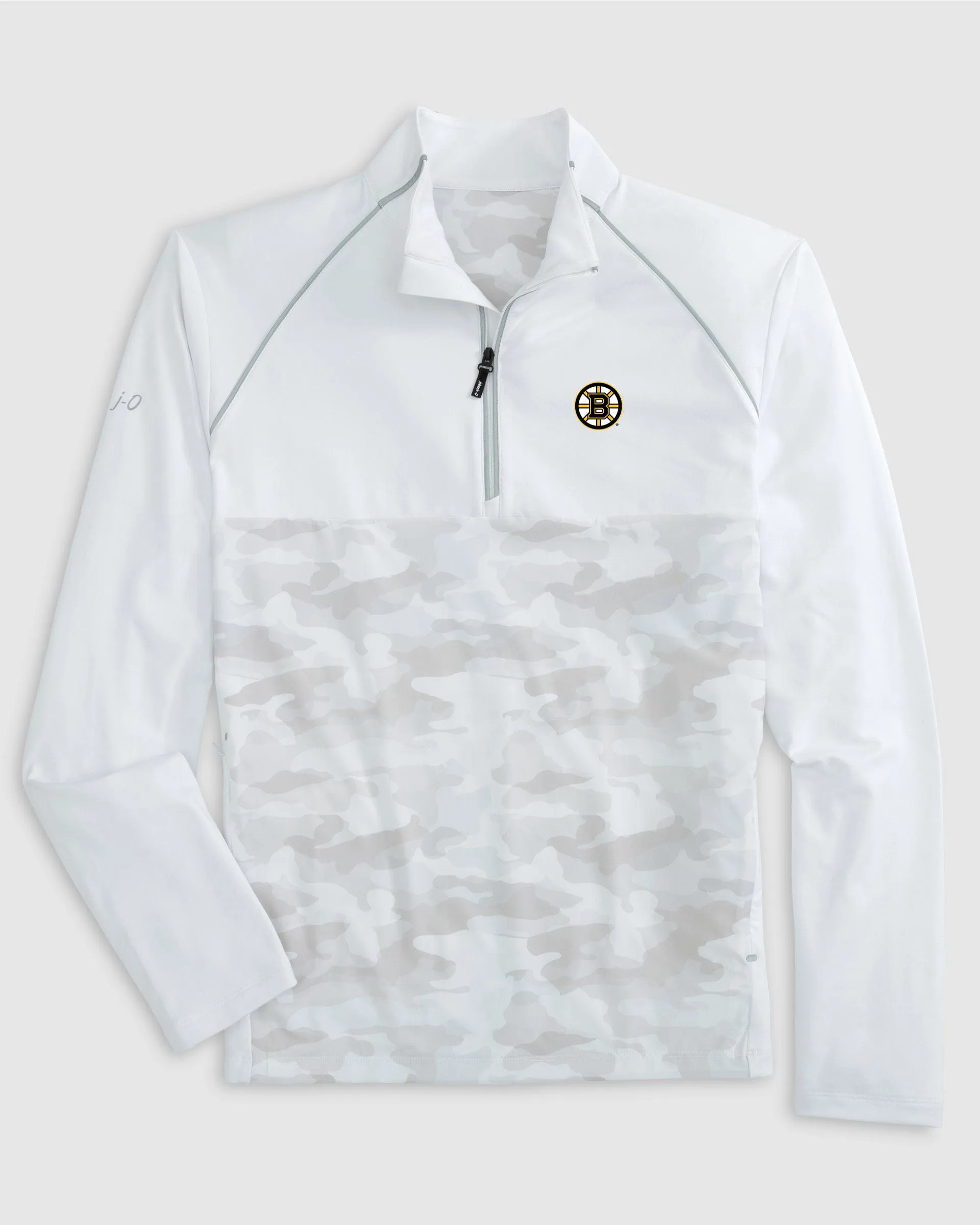 Boston Bruins Keiser Camo Mixed Media 1/4 Zip