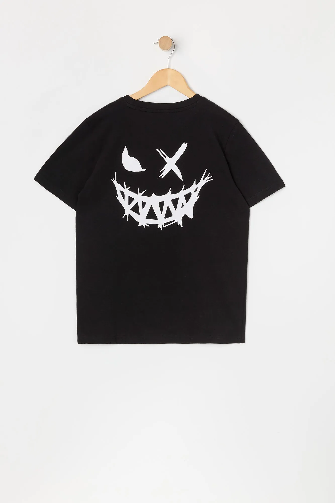 Boys Evil Smiley Graphic T-Shirt