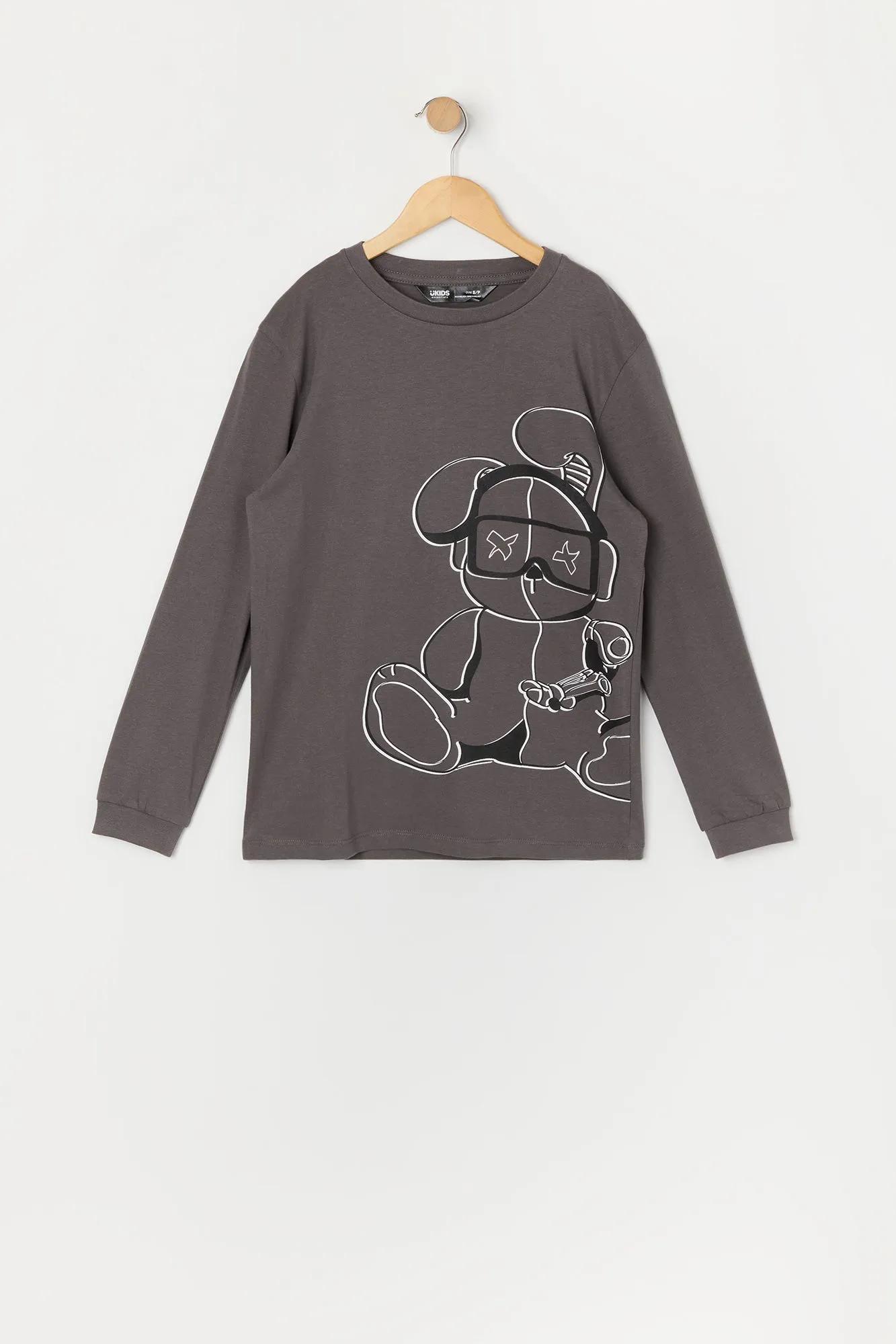 Boys Gamer Bunny Graphic Long Sleeve Top