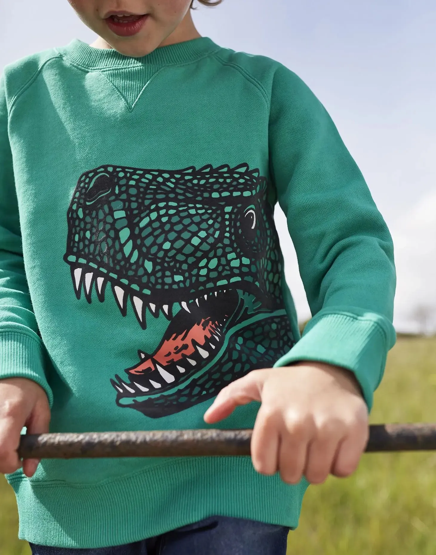 Boys' Ventura Artwork Crew Neck Sweatshirt | Joules