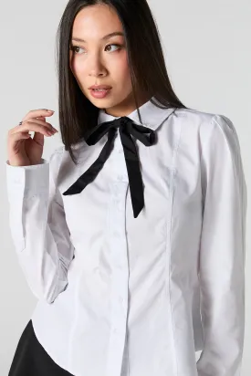 Button-Up Top with Tie