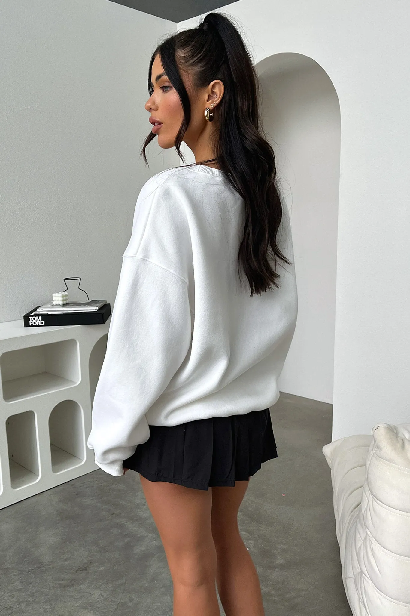 Calabasas Crewneck - White