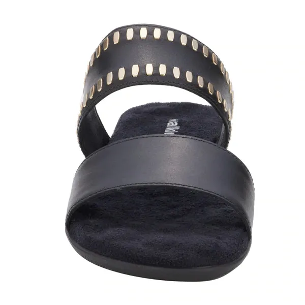 Camilla Sandal: Black Soft Leather I Walking Cradle