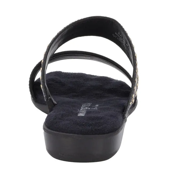 Camilla Sandal: Black Soft Leather I Walking Cradle