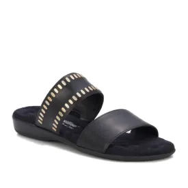 Camilla Sandal: Black Soft Leather I Walking Cradle