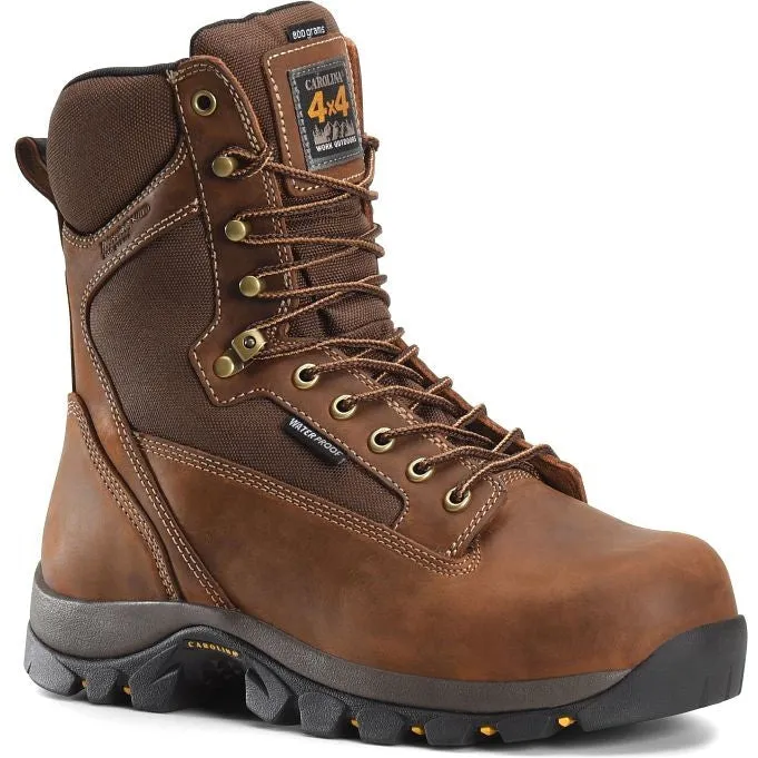 Carolina Men's Forrest 8" Soft Toe WP Insulated Work Boot -Brown- CA4015