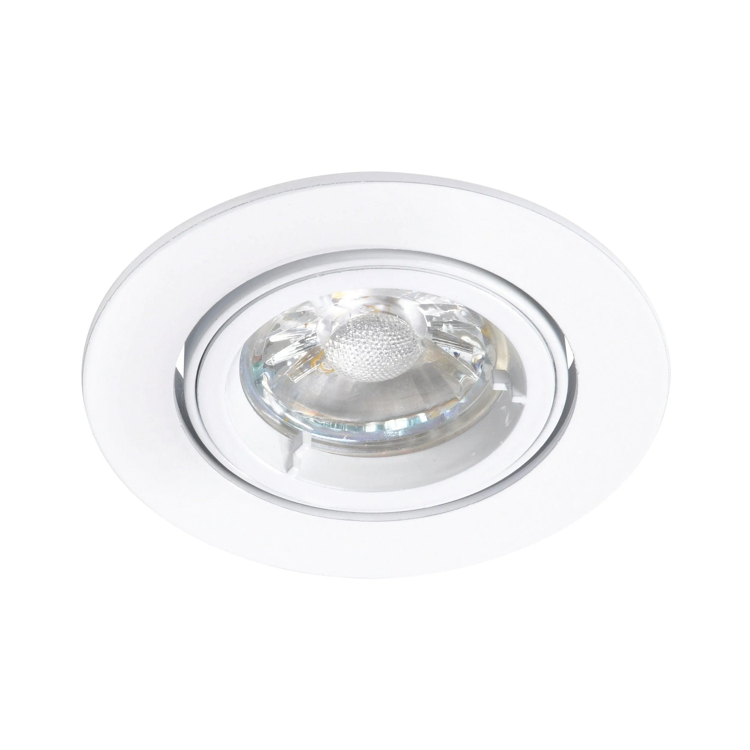 Cast Matt White Tilt Recessed Downlight