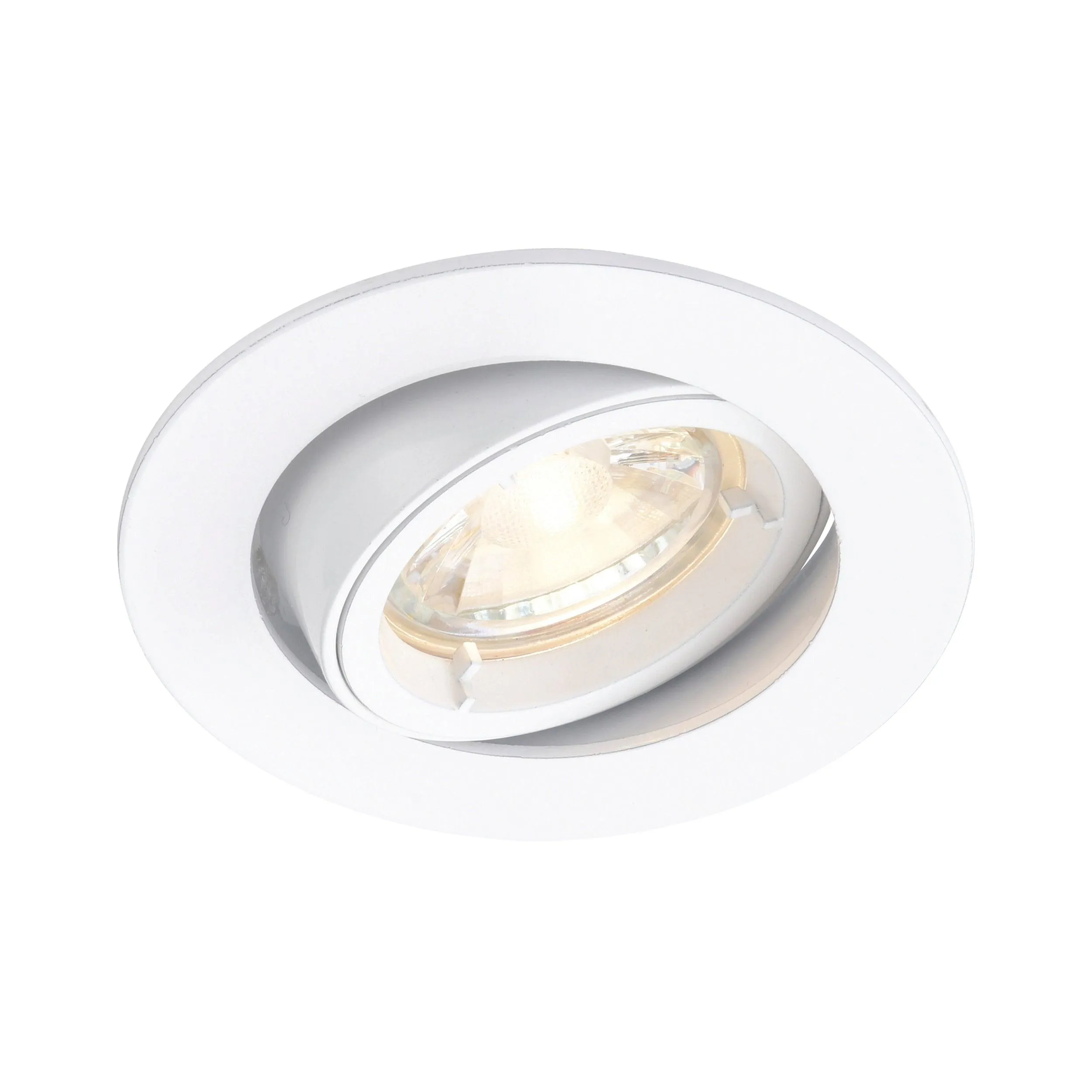 Cast Matt White Tilt Recessed Downlight