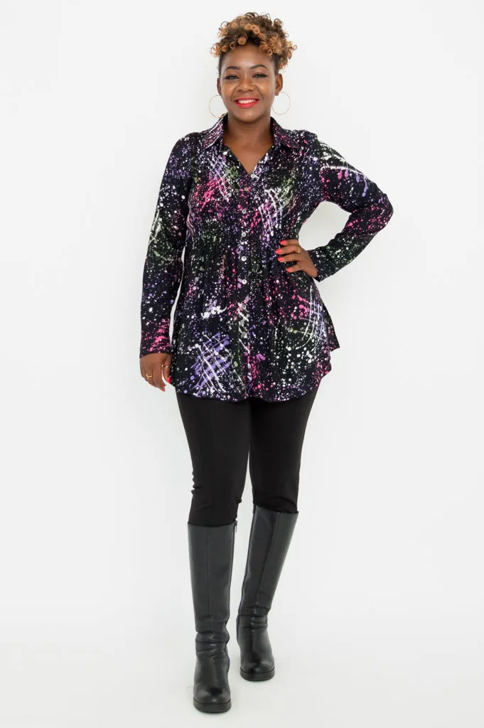 Cindy L/S Blouse, Splash