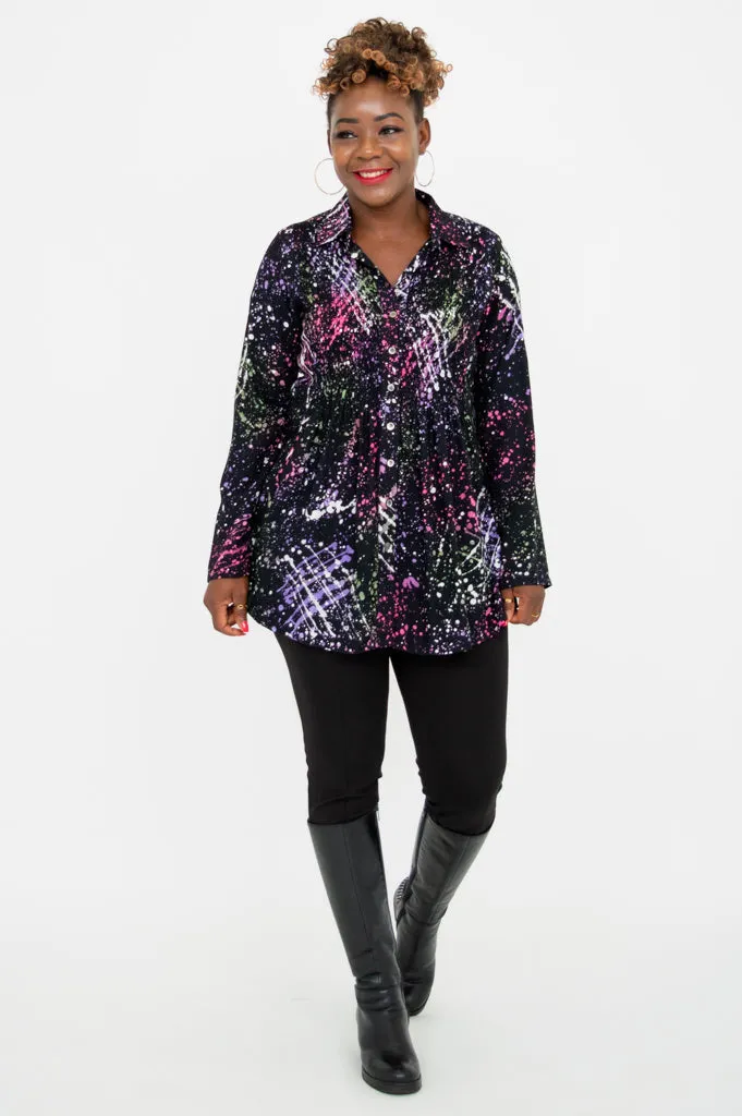 Cindy L/S Blouse, Splash