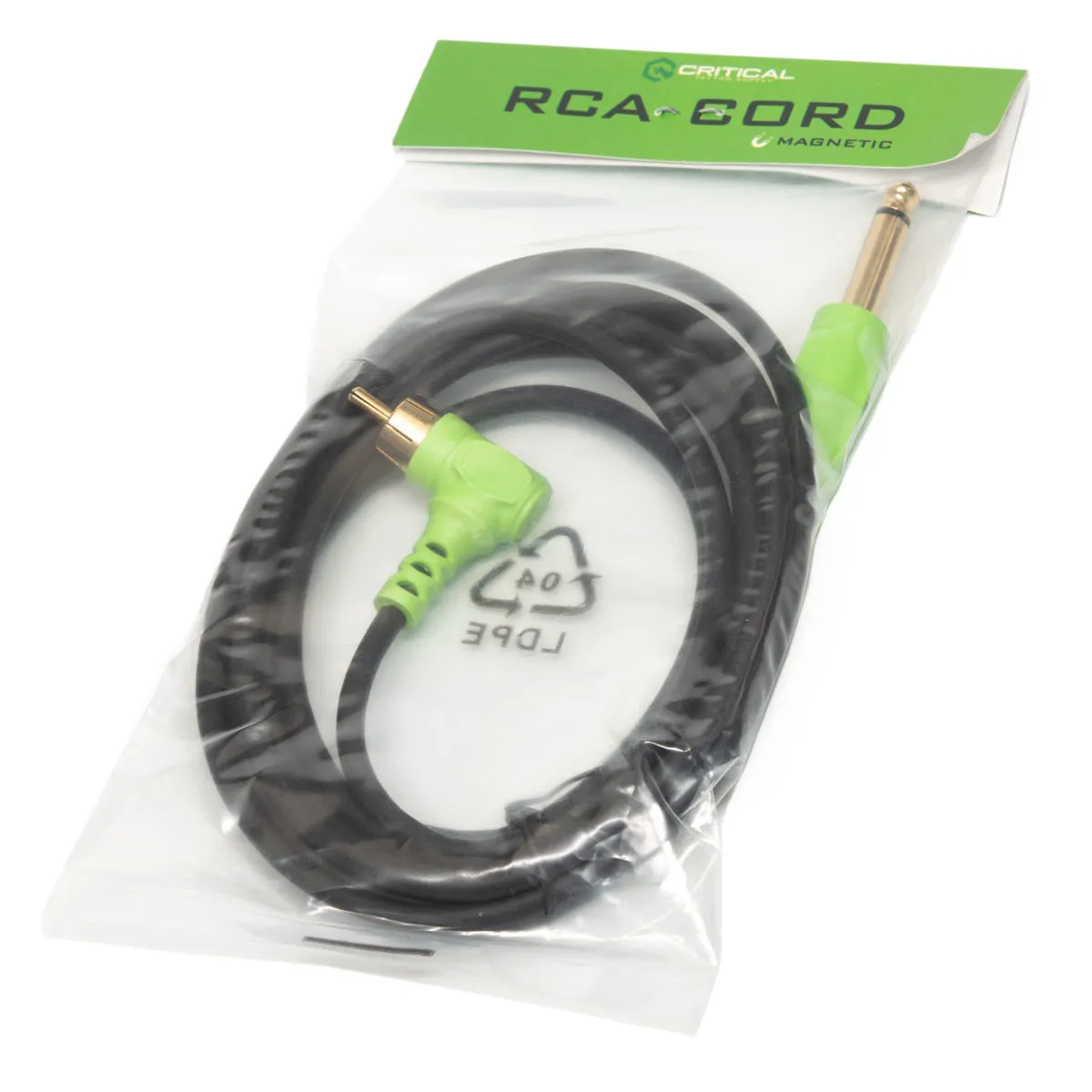 Critical Magnetic Tangle-Resistant 90 Degree RCA Cord - 7'