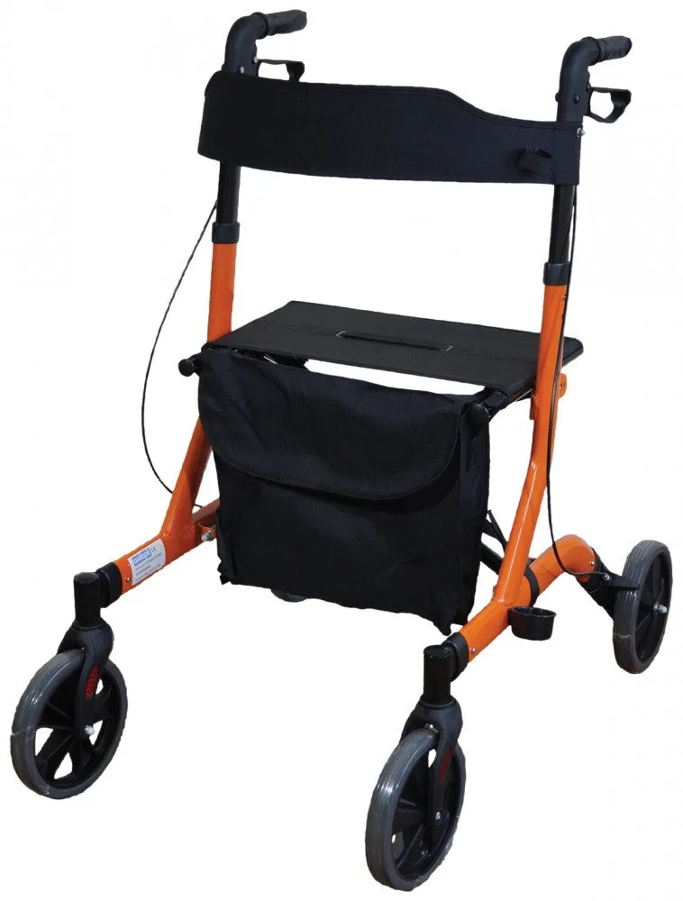 Deluxe Ultra Lightweight Folding 4 Wheeled Rollator/Walker