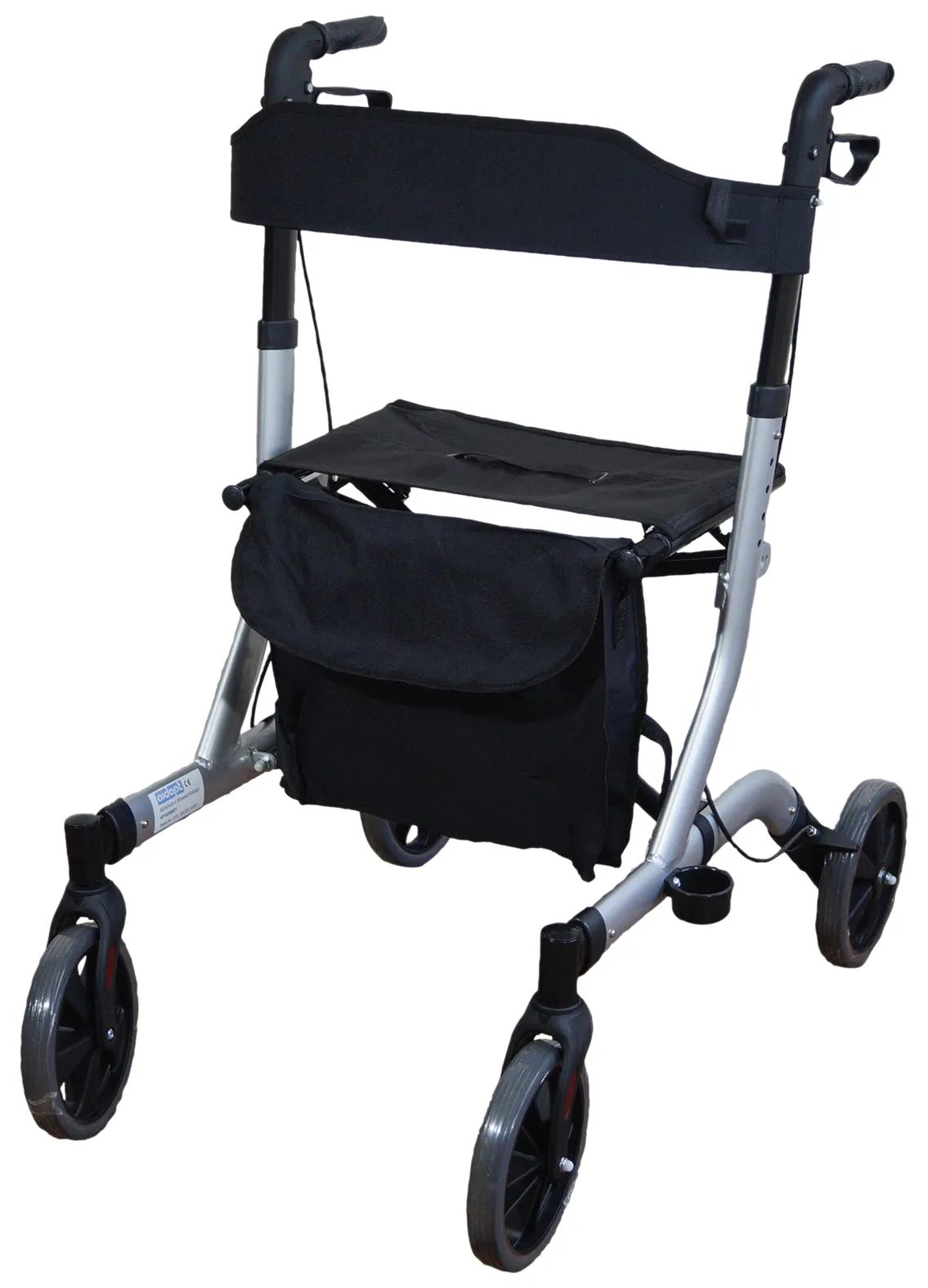 Deluxe Ultra Lightweight Folding 4 Wheeled Rollator/Walker