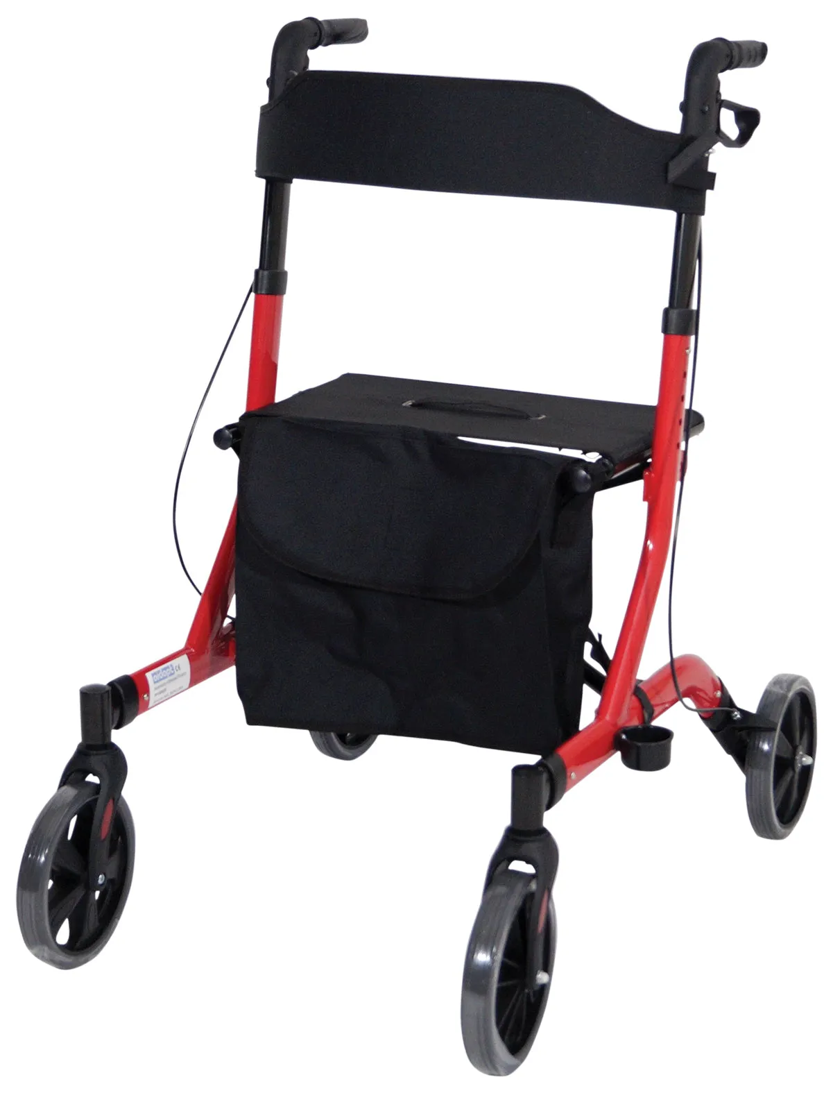 Deluxe Ultra Lightweight Folding 4 Wheeled Rollator/Walker