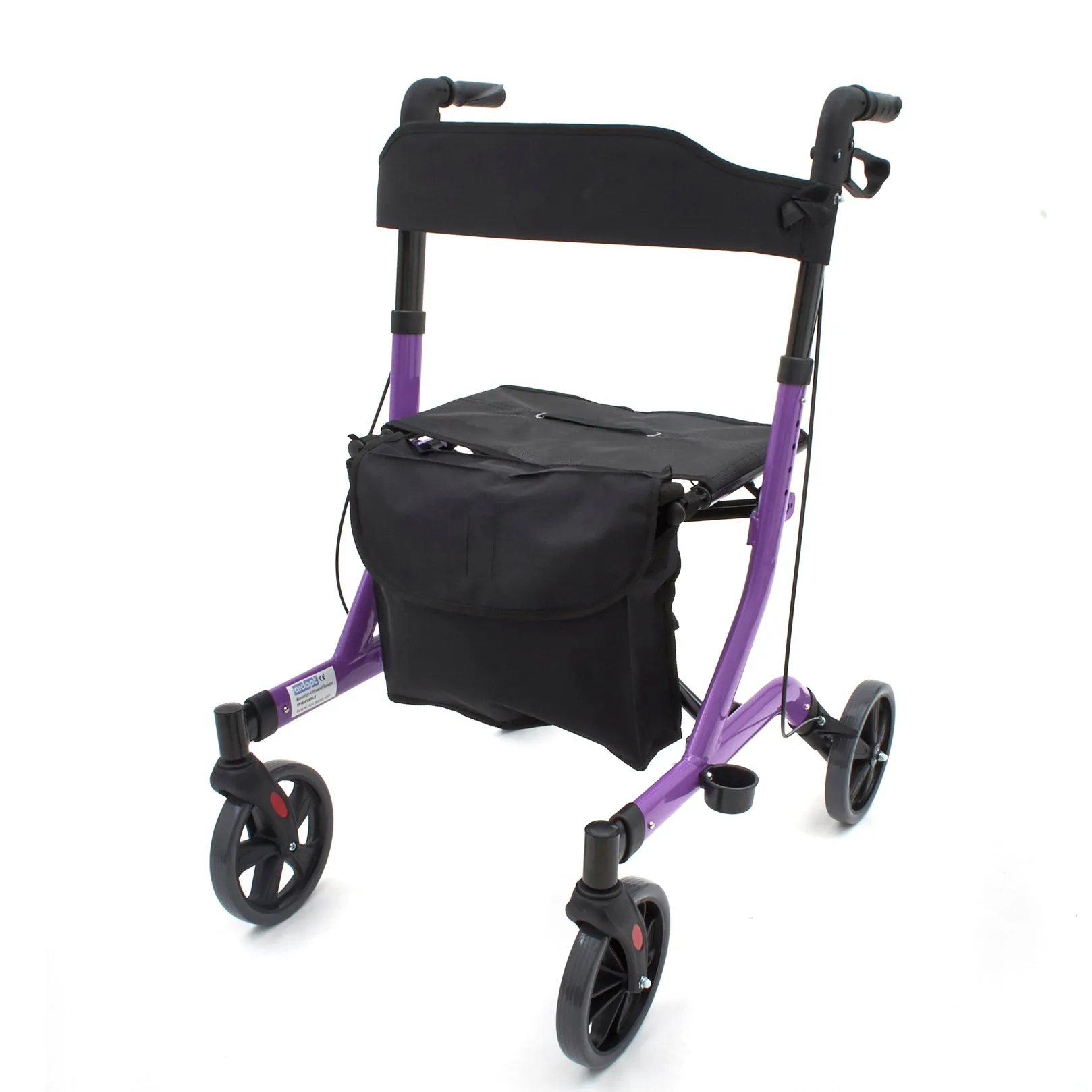 Deluxe Ultra Lightweight Folding 4 Wheeled Rollator/Walker