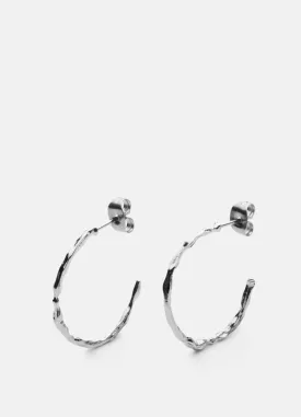 Earrings | Chunky Loop Petit | Silver Plated