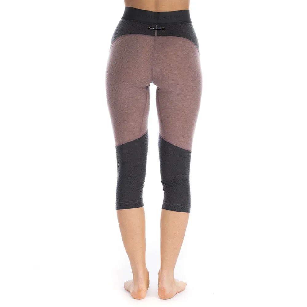 Goldhill 125 Zoned 3/4 Leggings - Twilight Mauve/Ash