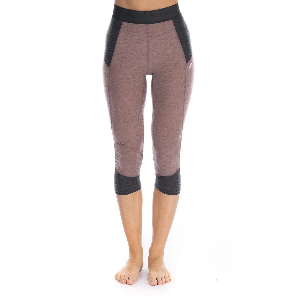 Goldhill 125 Zoned 3/4 Leggings - Twilight Mauve/Ash