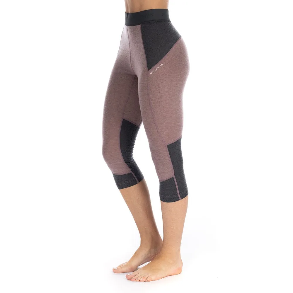 Goldhill 125 Zoned 3/4 Leggings - Twilight Mauve/Ash