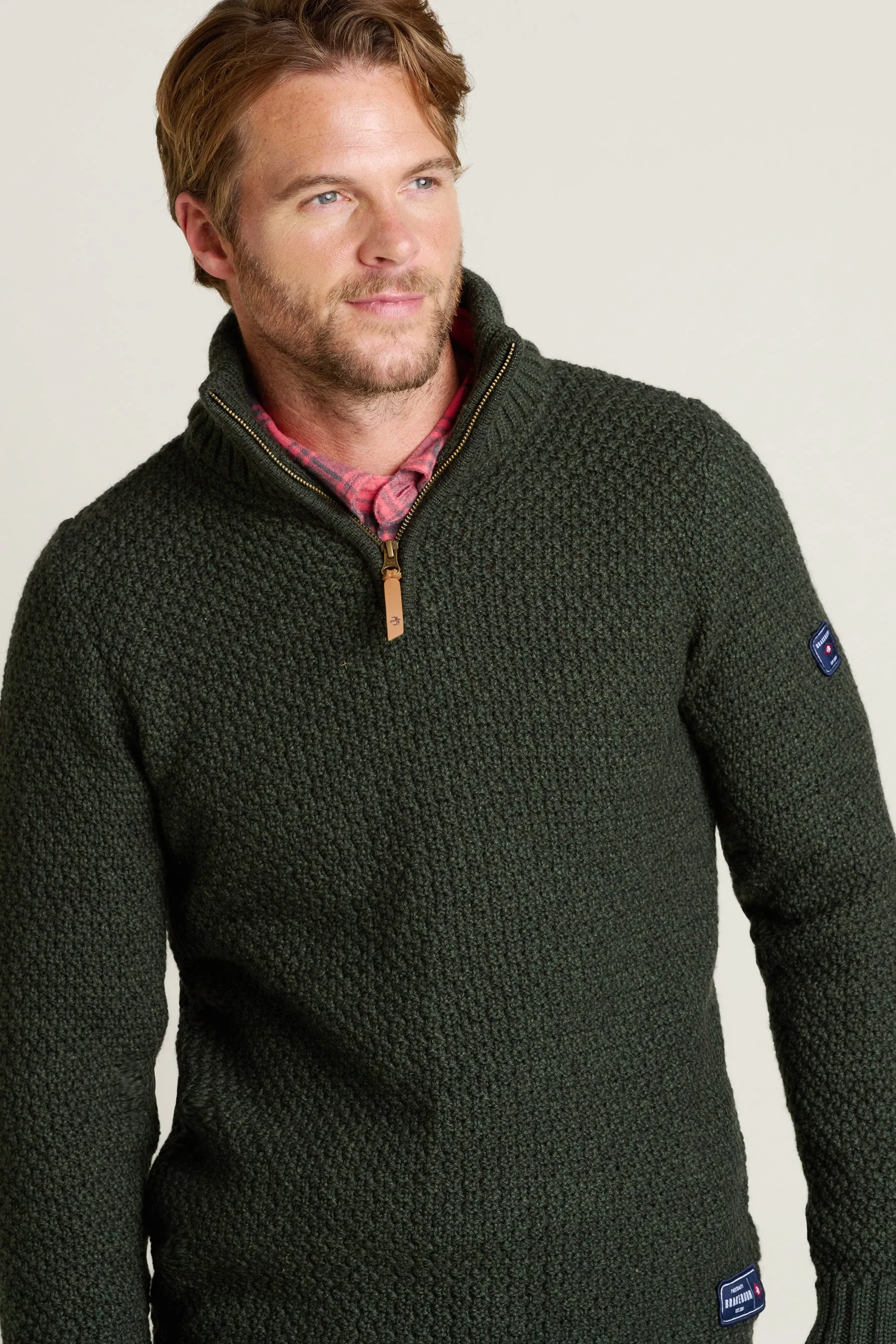 Green Quarter Zip