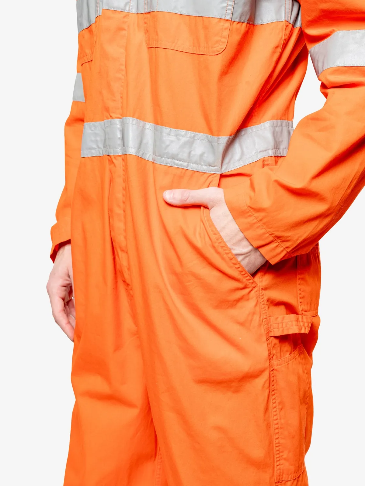 Insect Shield Men's Lightweight Cotton Coverall with Hi-Vis