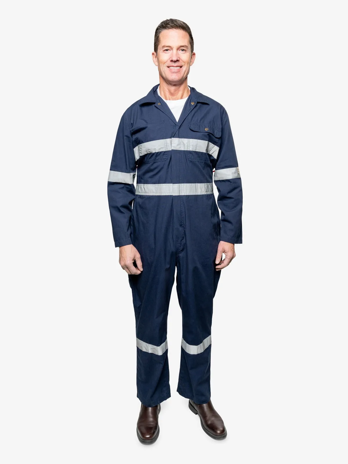 Insect Shield Men's Lightweight Cotton Coverall with Hi-Vis