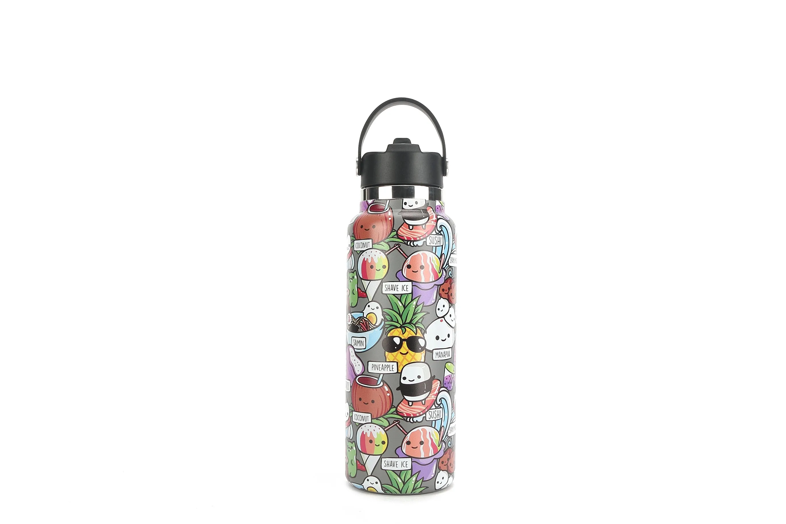 Insulated Water Bottle 40oz Craving Hawaii Grey