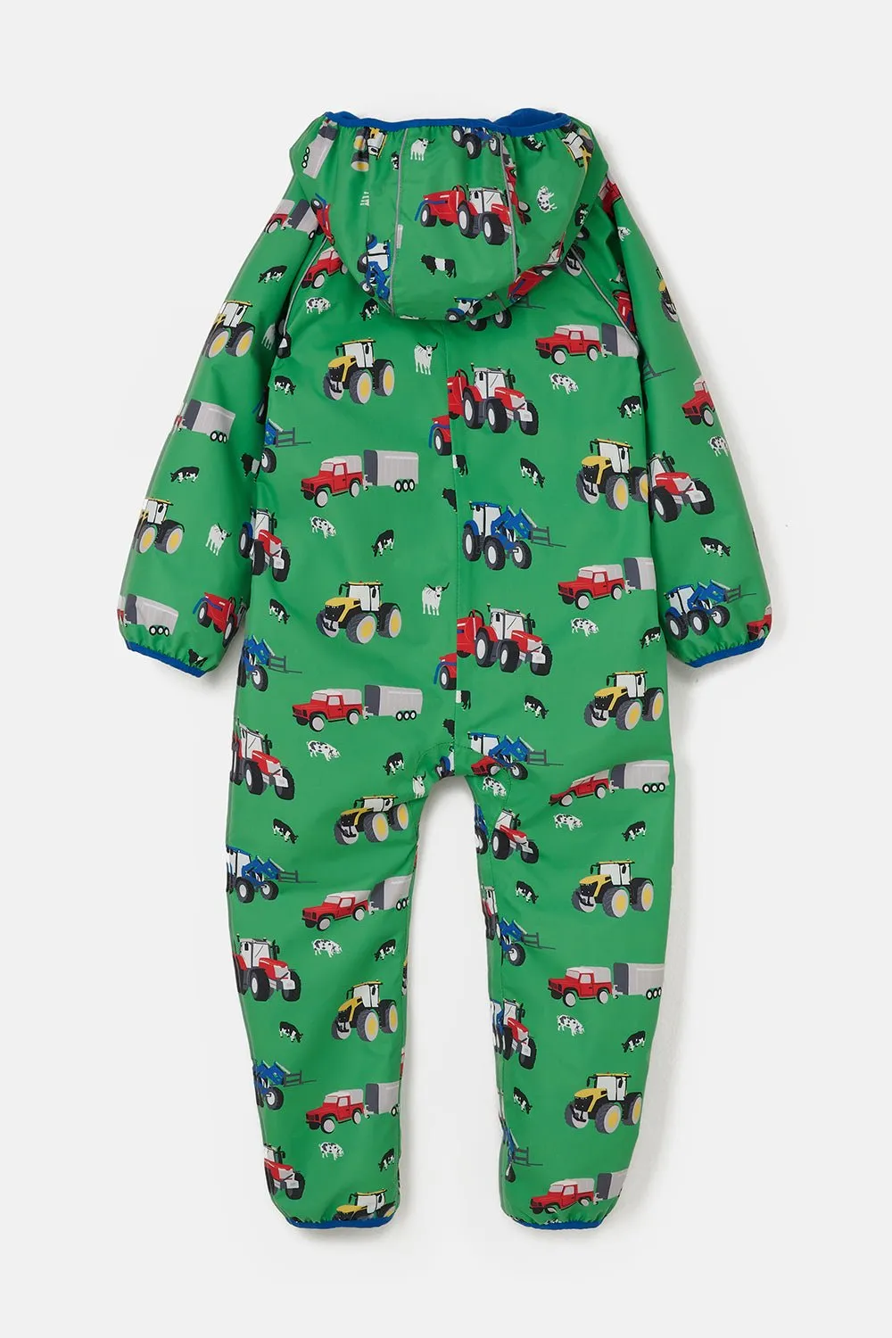 Jude Puddlesuit - Peagreen Tractor Print