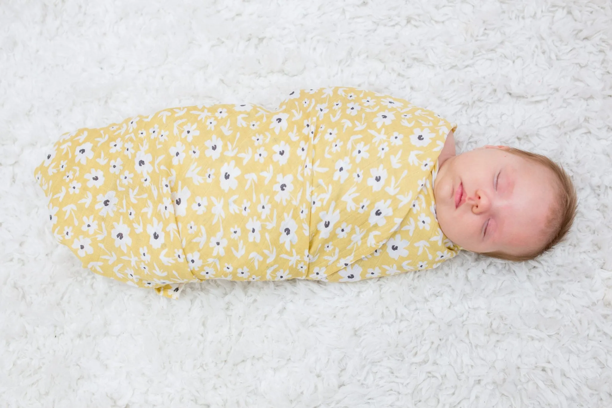 Lulujo Cotton Swaddles - Wildflower & Dots 2pk