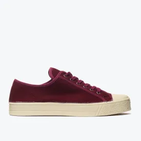 MILITARY FELT LOW TOP - BORDEAUX