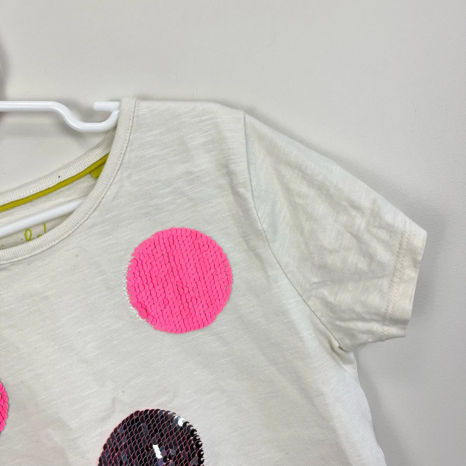 Mini Boden Sequin Flip Dot Tee 9-10