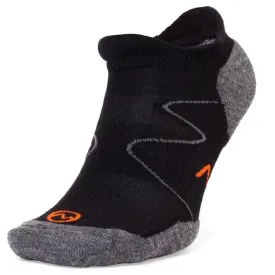 Moggans Lightweight Merino No Show Sock in Black