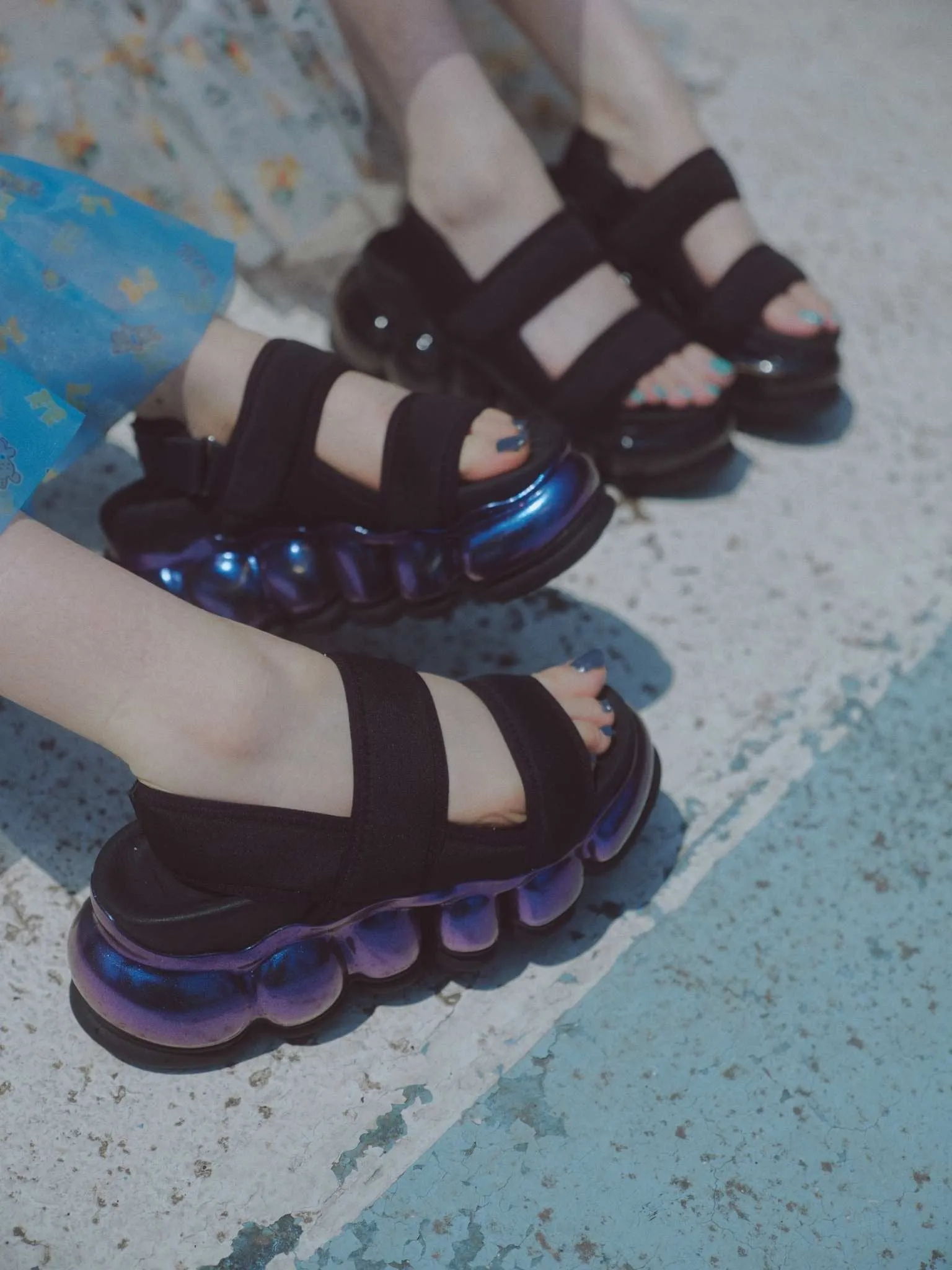 New “Jewelry" Sandals / Black