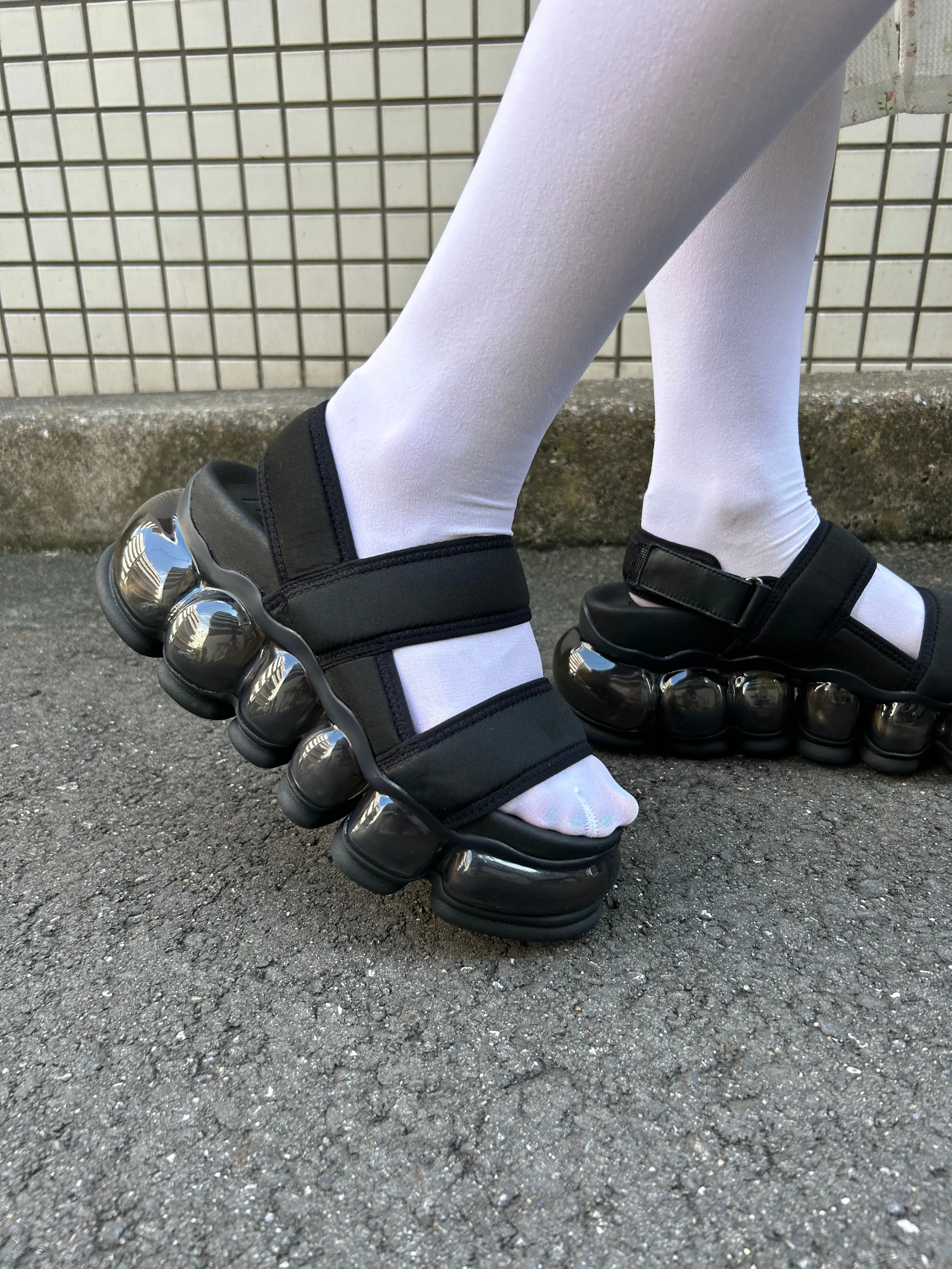 New “Jewelry" Sandals / Black