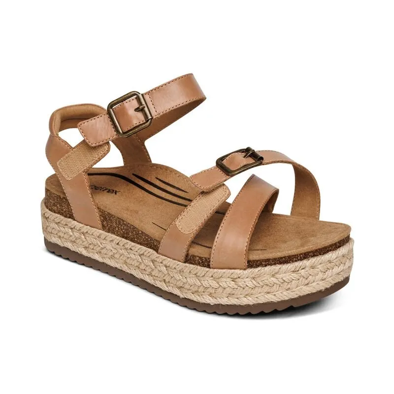 Paula Platform Sandal CAMEL