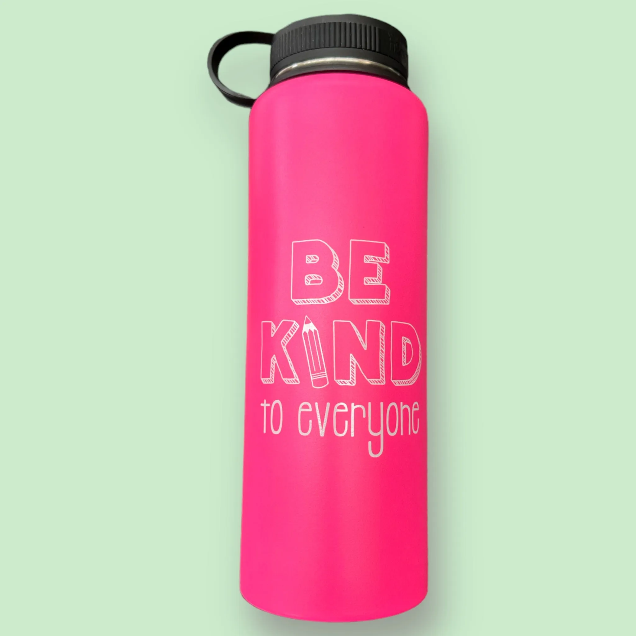 Pink 40 oz Steel Bottle - TEACH Kindness