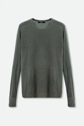 SHANA LIGHTWEIGHT CREWNECK SWEATER IN HAND-DYED CASHMERE