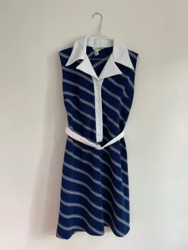 Sleeveless Shirt Dress 70s